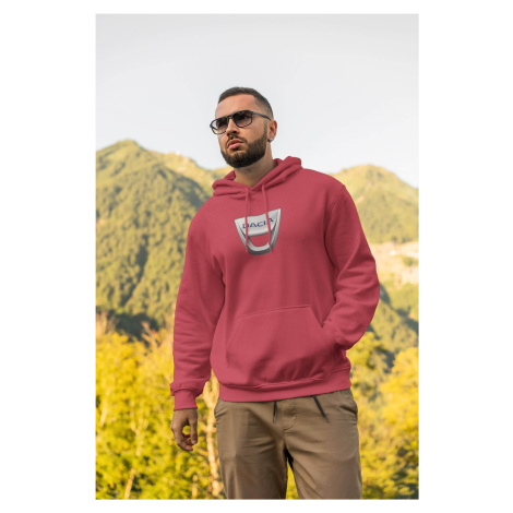 Pánská mikina s logem auta Dacia Barva: Červená