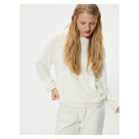 Koton Winter Pajama Top Kangaroo Pocket Crew Neck