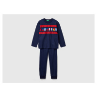 Benetton, Pyjamas In Long Fiber Cotton