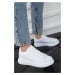 Soho White-White Patent Leather Women's Sneaker 19845