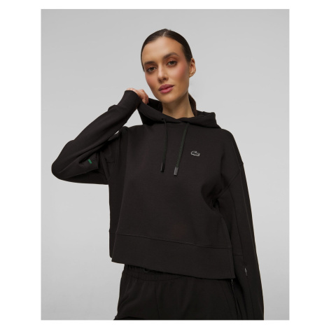 Černá Krátká Dámská Mikina S Kapucou Lacoste Sf0281