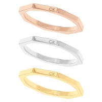 Calvin Klein Slušivá sada ocelových prstenů 35000509 52 mm