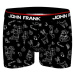 Pánské boxerky John Frank JFBD50-CH-SHINING XMAS | černá