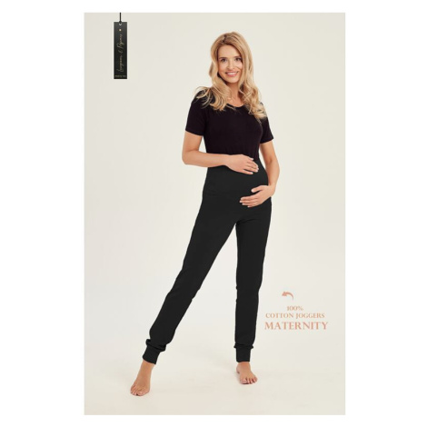 Těhotenské tepláky joggers Gravidy černé Taro