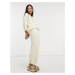 Native Youth wide leg knitted trousers co-ord-Neutral
