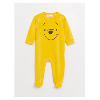 LC Waikiki Crew Neck Long Sleeve Winnie the Pooh Embroidered Baby Boy Jumpsuit
