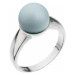 Evolution Group Stříbrný prsten s perlou pastelově modrý 35022.3