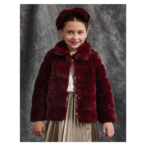 Abel & Lula dívčí kabát s umělou kožešinou 5847 - 029