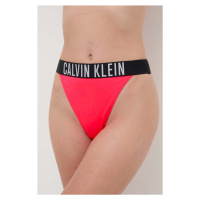 Koupací kalhotky Calvin Klein růžová barva, KW0KW02665