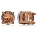 Troli Třpytivé bronzové náušnice s magnetem 2v1 (pecky, mini brož)