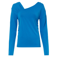 Bonprix RAINBOW asymetrické tričko s řasením Barva: Modrá, Mezinárodní
