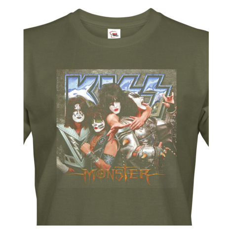 Pánské tričko s potiskem kapely Kiss  - parádní tričko s potiskem známé kapely Kiss. BezvaTriko