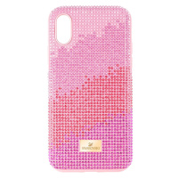 Obal na telefon High Love iPhone Xs MAX od Swarovski růžová barva