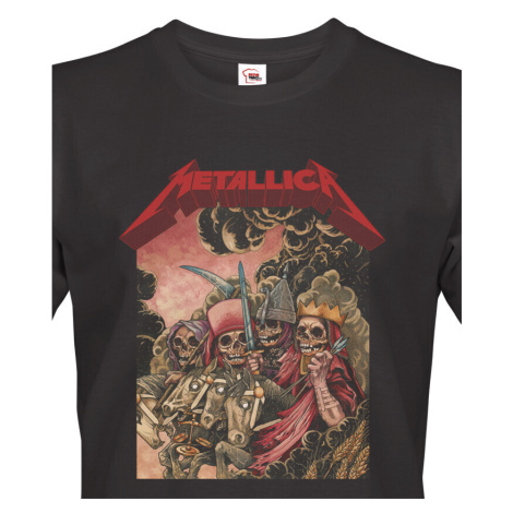 Pánské tričko s potiskem kapely Metallica  - parádní tričko s potiskem nejznámější hudební skupi BezvaTriko
