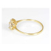 Zlatý prsten s čirými zirkony PR0543F + DÁREK ZDARMA