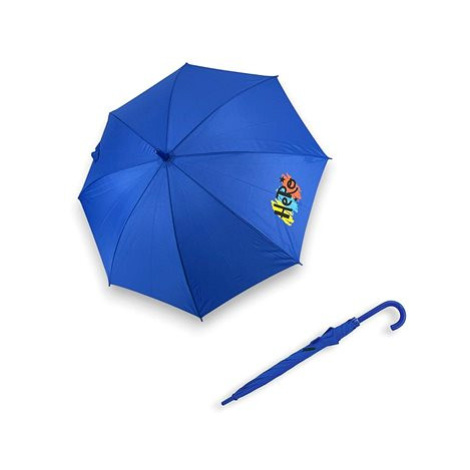 Derby Dětský holový vystřelovací deštník s potiskem modrá