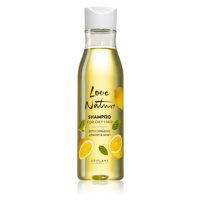 Oriflame Love Nature Organic Lemon & Mint hloubkově čisticí šampon pro mastné vlasy 250 ml