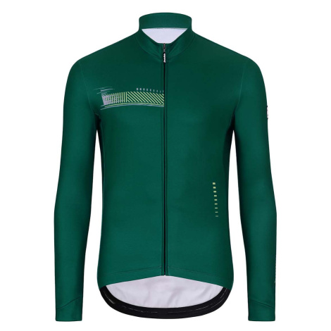 HOLOKOLO Cyklistický dres s dlouhým rukávem zimní - VIBES WINTER - zelená