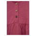 Dětské bavlněné tričko zippy fialová barva