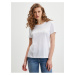 Bílé dámské tričko Guess Agata - Dámské