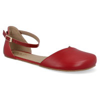 Barefoot sandály Shapen - Poppy II Cherry W červené