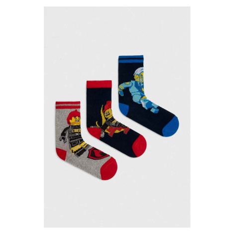 Dětské ponožky Lego 3-pack tmavomodrá barva Lego Wear