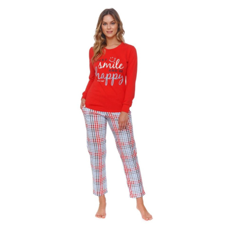 Dámské pyžamo Flow červené model 17627962 - DN Nightwear dn-nightwear