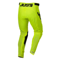 JUST1 J-ESSENTIAL dětské moto kalhoty fluo žlutá