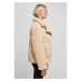 Dámský kabát // Urban Classics / Ladies Sherpa Biker Jacket unionbeige