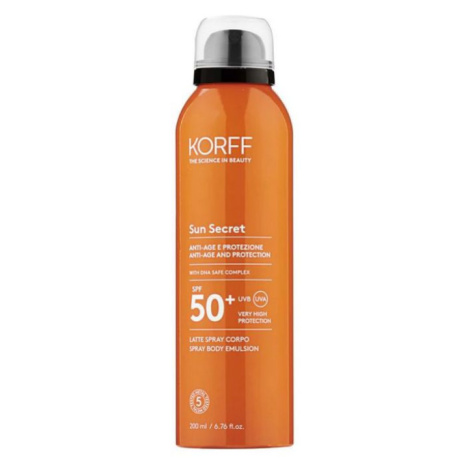 KORFF Sun Secret Tělové mléko ve spreji SPF50+ 200 ml