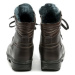Arno Livex 410 hnědá líc pánská zimní kotníčková nadměrná obuv Hnědá