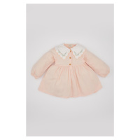 DEFACTO Baby Girl Long Sleeve Twill Dress