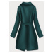 Tmavě zelený dámský kabát model 17209393 - MADE IN ITALY