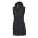 Dámská vesta zateplená prodloužená CARRIE VE-4426SNW - black