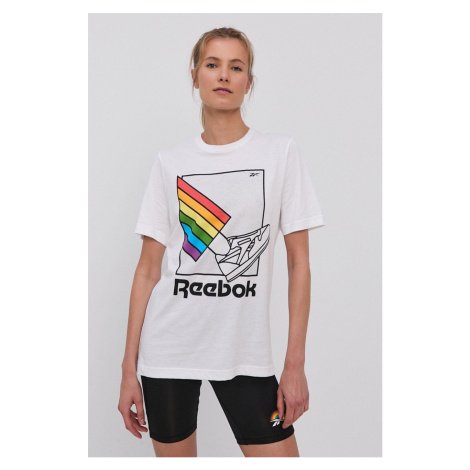 REEBOK "TS PRIDE GRAPHIC TEE" tričko Barva: Bílá, Mezinárodní