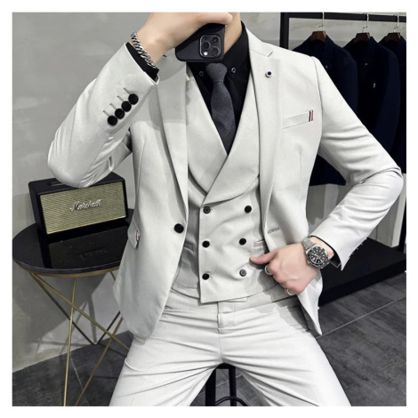 Trojdílný oblek 3v1 sako, vesta a kalhoty JF480 JFC FASHION