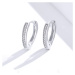 GRACE Silver Jewellery Stříbrné náušnice se zirkony Gisela, stříbro 925/1000 E-SCE868/59 Stříbrn