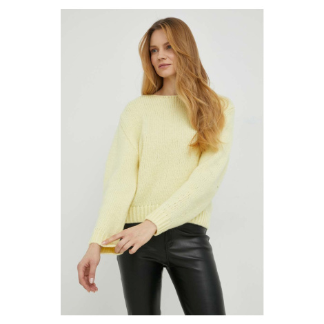 Vlněný svetr Marc O'Polo dámský, žlutá barva