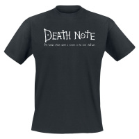 Death Note Death Note Tričko černá