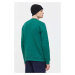 Bavlněná mikina Tommy Jeans pánská, zelená barva, hladká, DM0DM17986