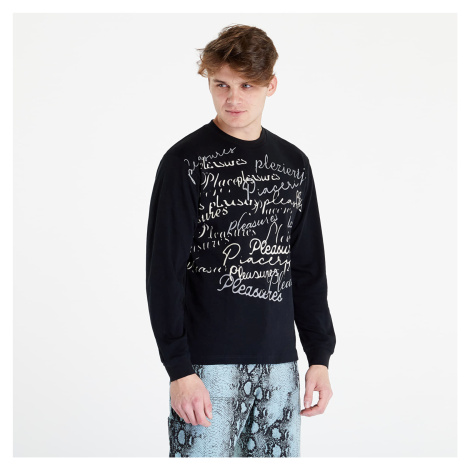 Tričko PLEASURES Shatter Long Sleeve Shirt Black