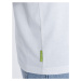 Ombre Clothing Originální dvojbarevné tričko olivové - bílé V5 S1619