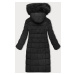 Černá dámská zimní bunda s kapucí J Style (16M9126-392)