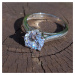 OLIVIE Stříbrný solitérní prsten se zirkonem 1267