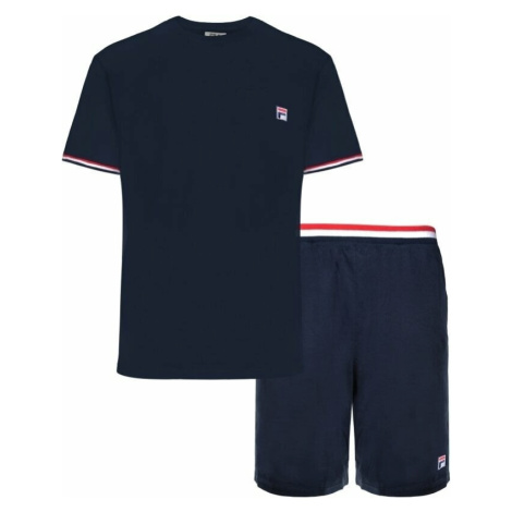 Fila FPS1135 Jersey Stretch T-Shirt / French Terry Pant Navy Fitness spodní prádlo