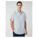 Koton Summer Shirt Short Sleeve Pocket Detailed Classic Collar