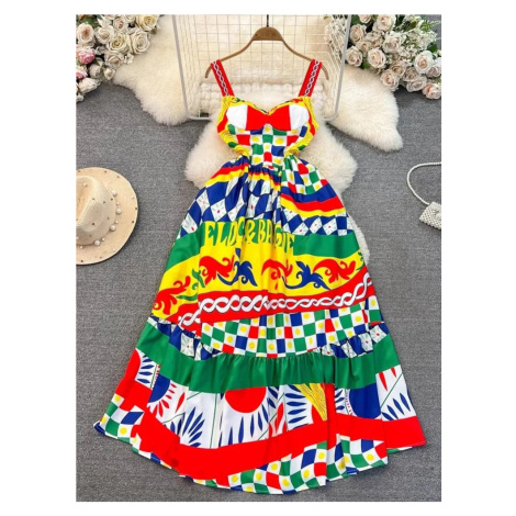 Vzorované barevné šaty na léto LINDA DGiia