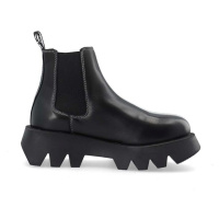 Kožené kotníkové boty Bianco BIAJOSEFINE dámské, černá barva, na platformě, 11300816