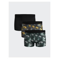 LC Waikiki Standard Mold Flexible Fabric Men's Boxer 3-Piece