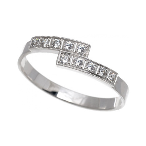 Dámský prsten z bílého zlata PR0195 + DÁREK ZDARMA